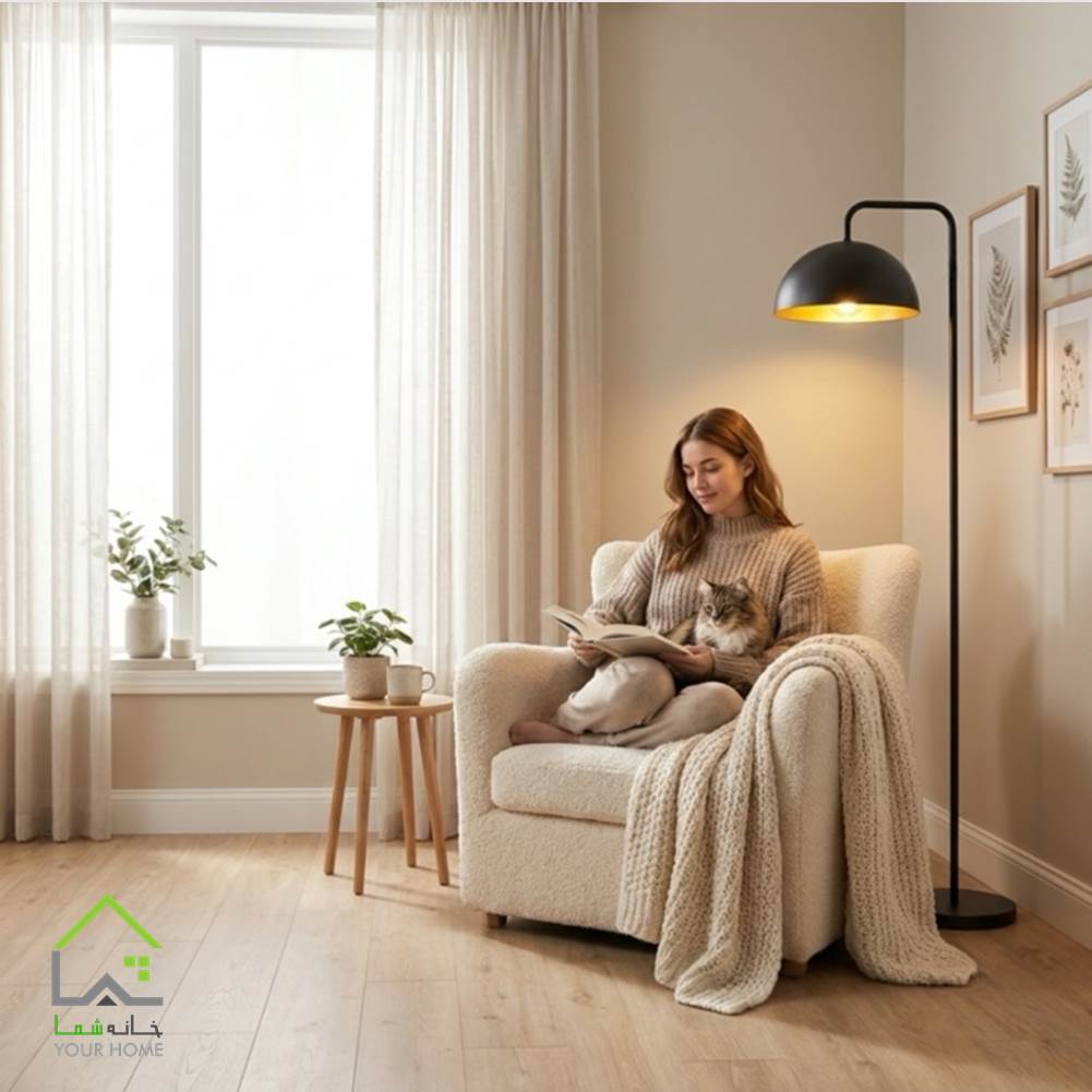 آباژور کنارسالن پینترستی